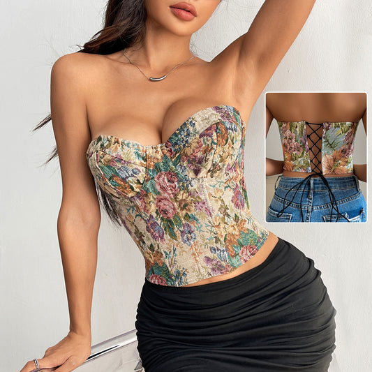 Top Corset Jardin Secret