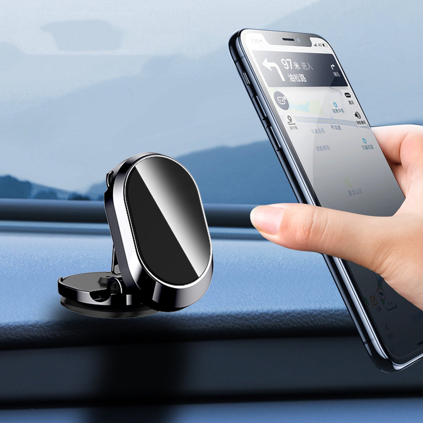 Support magnétique pliable pour téléphone portable