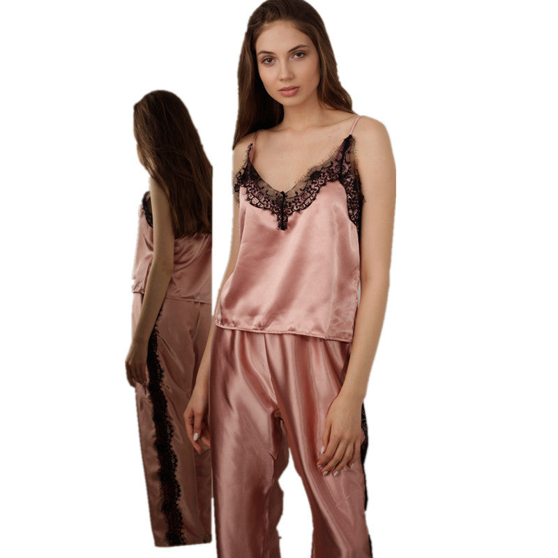 Ensemble de pyjama deux pièces en satin