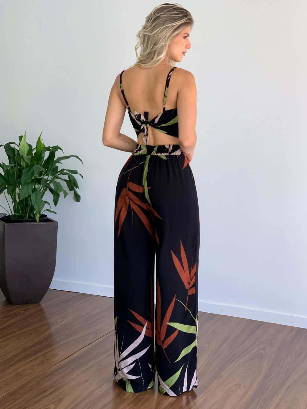 Ensemble de pantalons décontractés imprimés