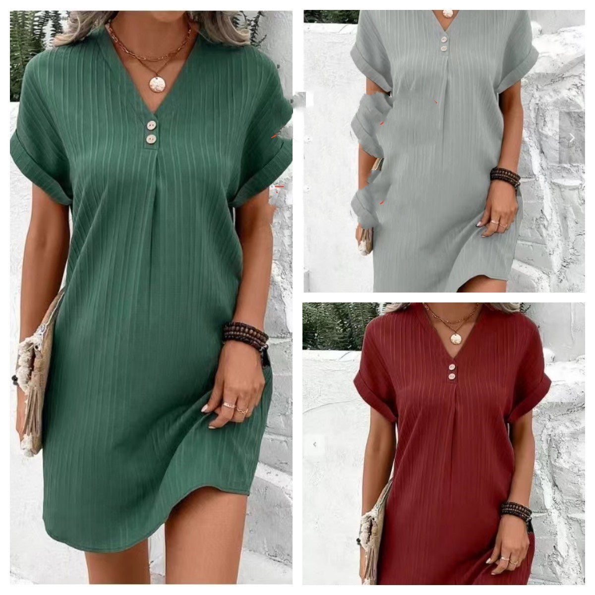 Robe de à col en V