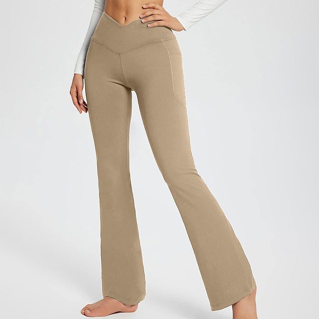 Pantalon décontracté de couleur unie sans couture