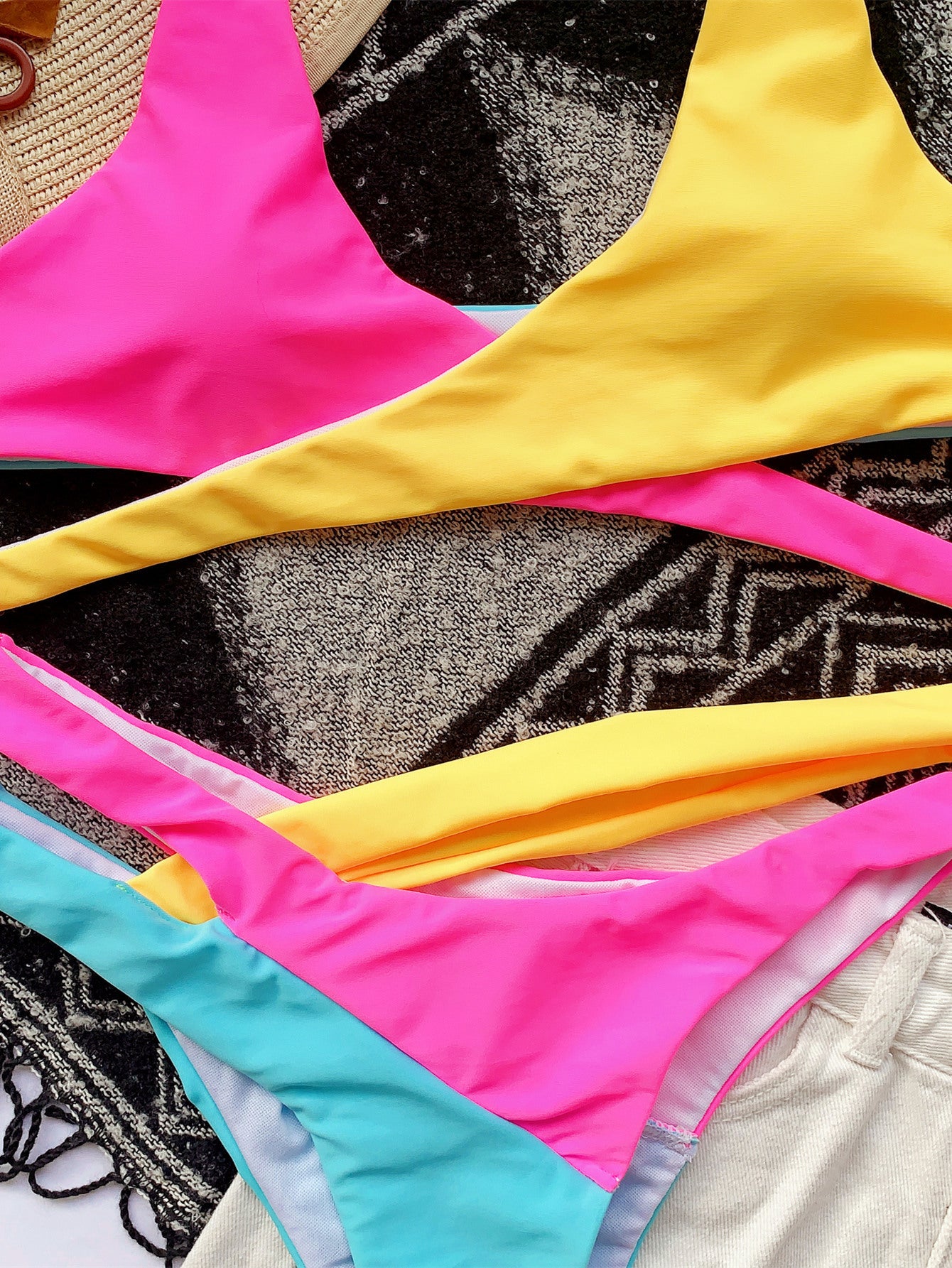 Color Split Bikini
