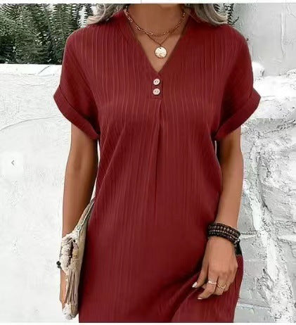 Robe de à col en V