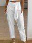 Pantalon décontracté à taille haute, droit et fuselé,