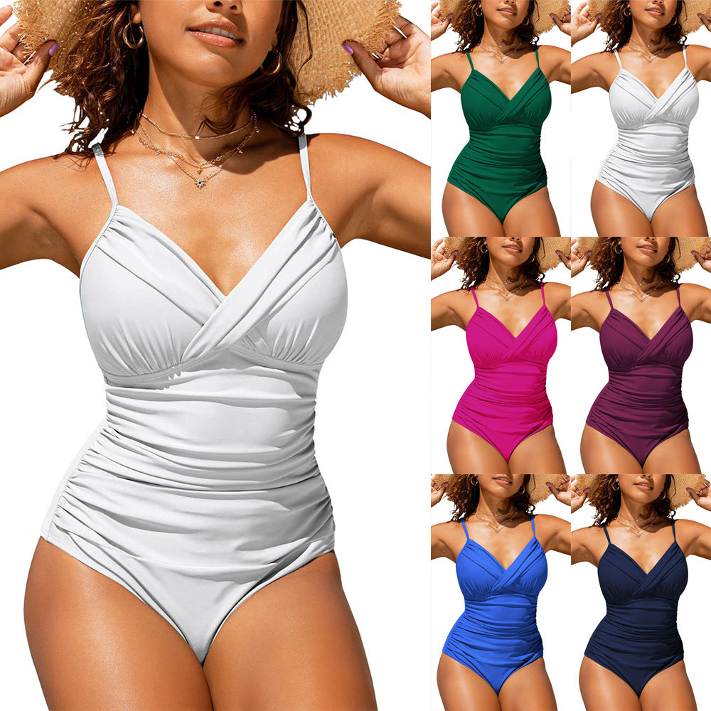Maillot de bain couleur unie BELLY