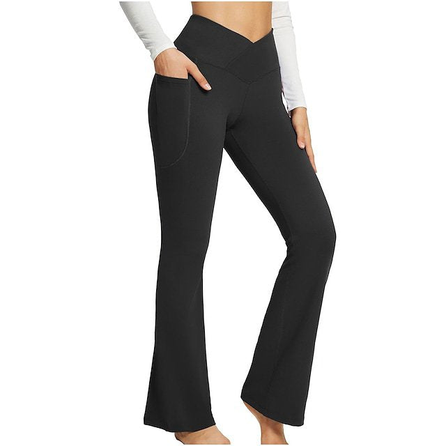 Pantalon décontracté de couleur unie sans couture