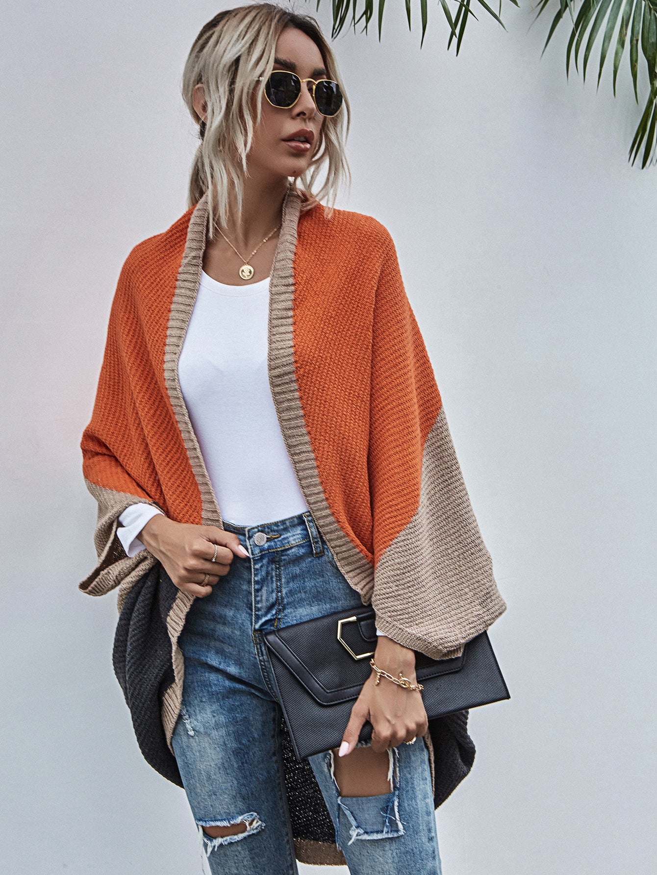 Cardigan tricoté coloré