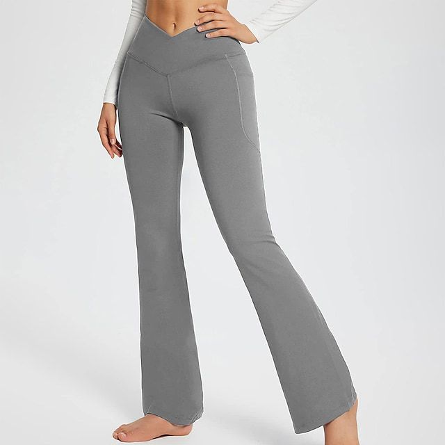 Pantalon décontracté de couleur unie sans couture