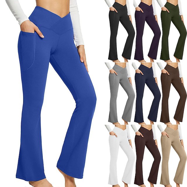 Pantalon décontracté de couleur unie sans couture
