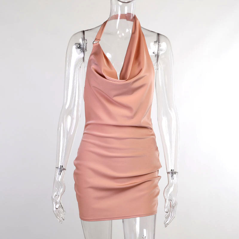 Robe de soirée en satin