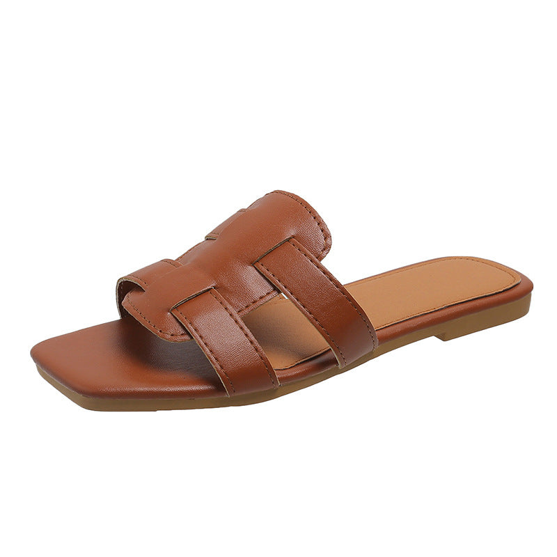 Sandales en caoutchouc tressé