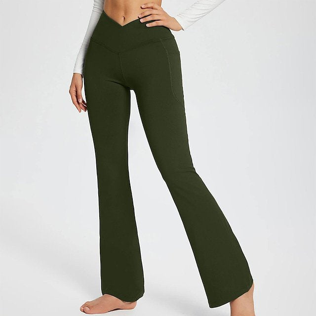 Pantalon décontracté de couleur unie sans couture