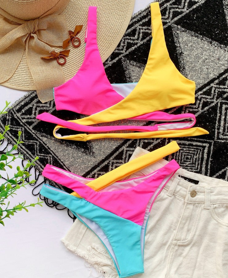 Color Split Bikini