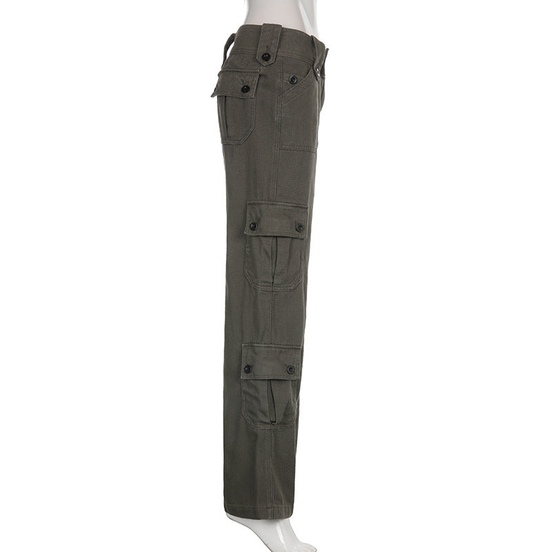 Pantalon cargo taille basse