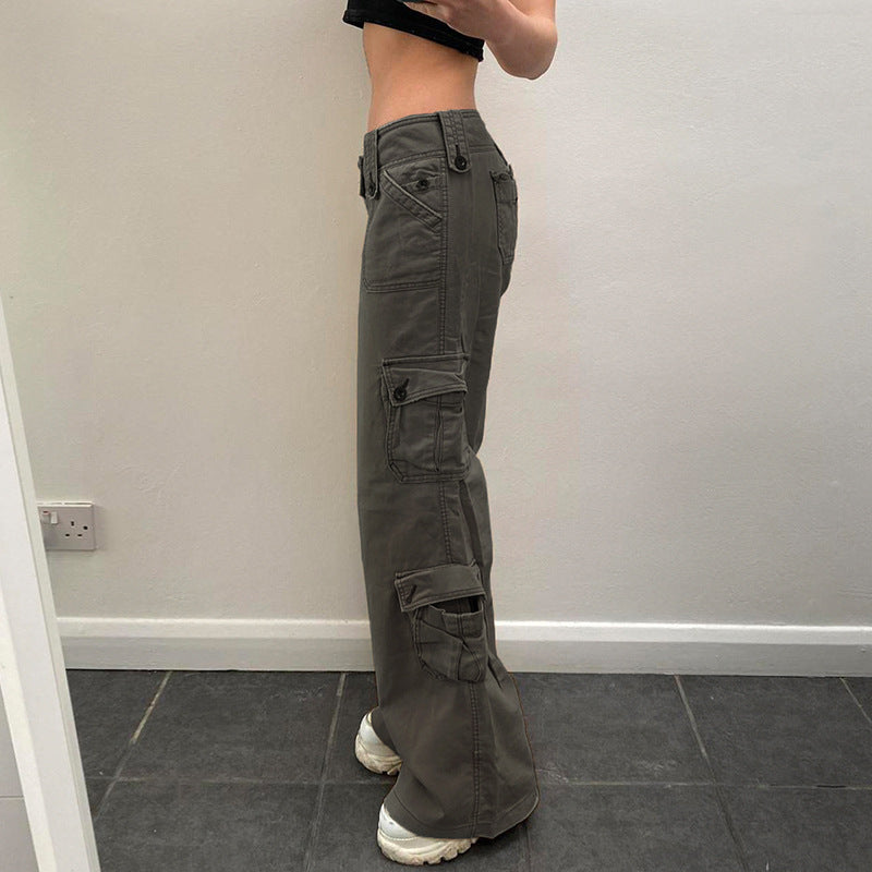 Pantalon cargo taille basse